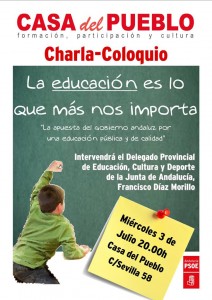 Charla-Coloquio La Educación es lo que más nos importa