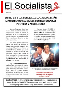 Curro Gil y los concejales socialistas están manteniendo reuniones con responsables políticos y asociaciones